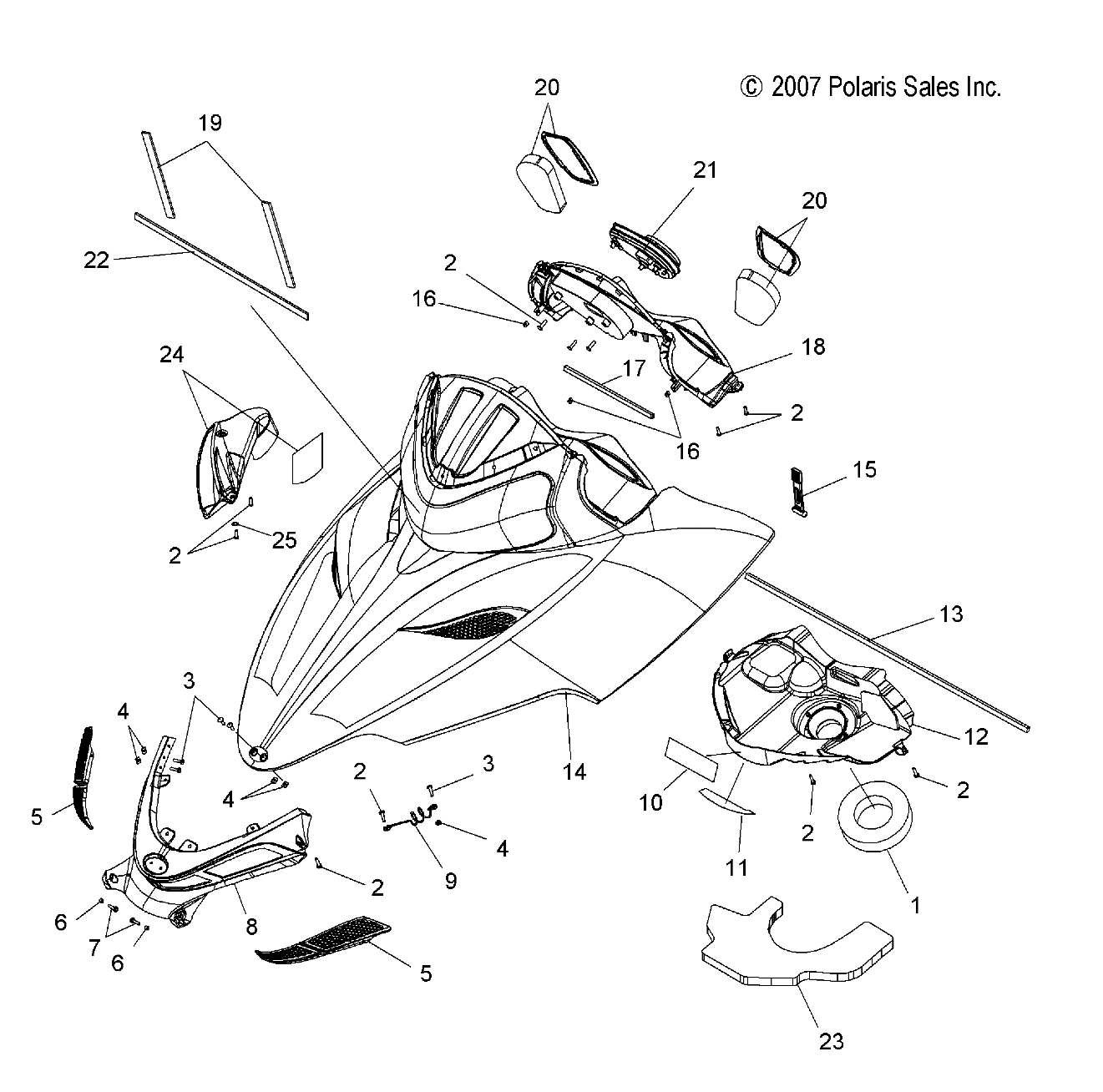 BODY, HOOD ASM. - S08PB8ES/EE (49SNOWHOOD08800IQ)