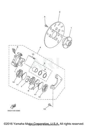 REAR BRAKE CALIPER