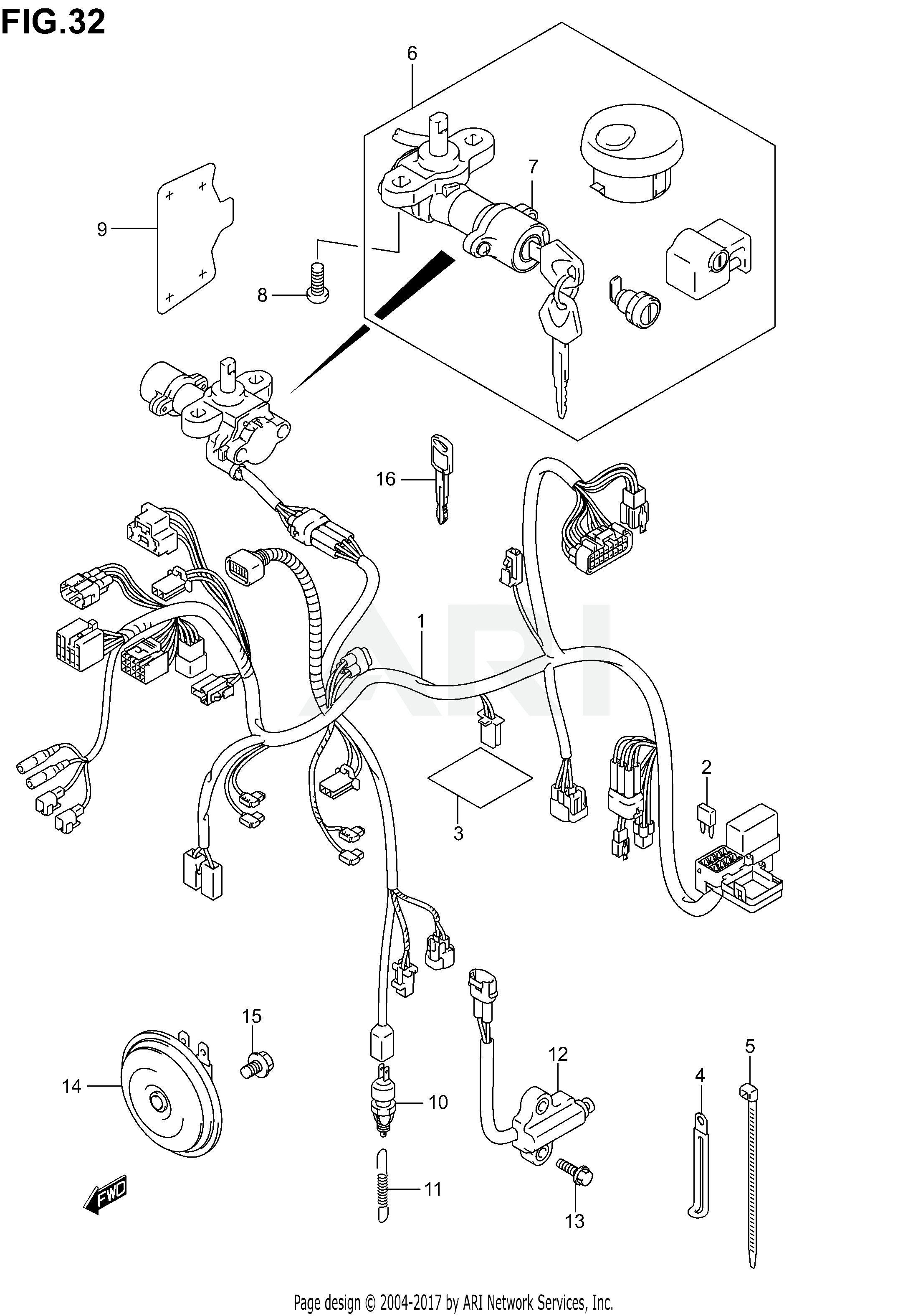 WIRING HARNESS (MODEL K1/K2)