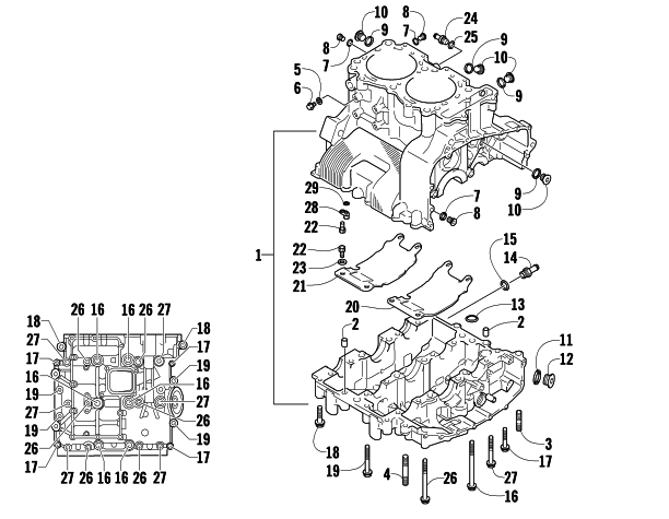 CRANKCASE ASSEMBLY