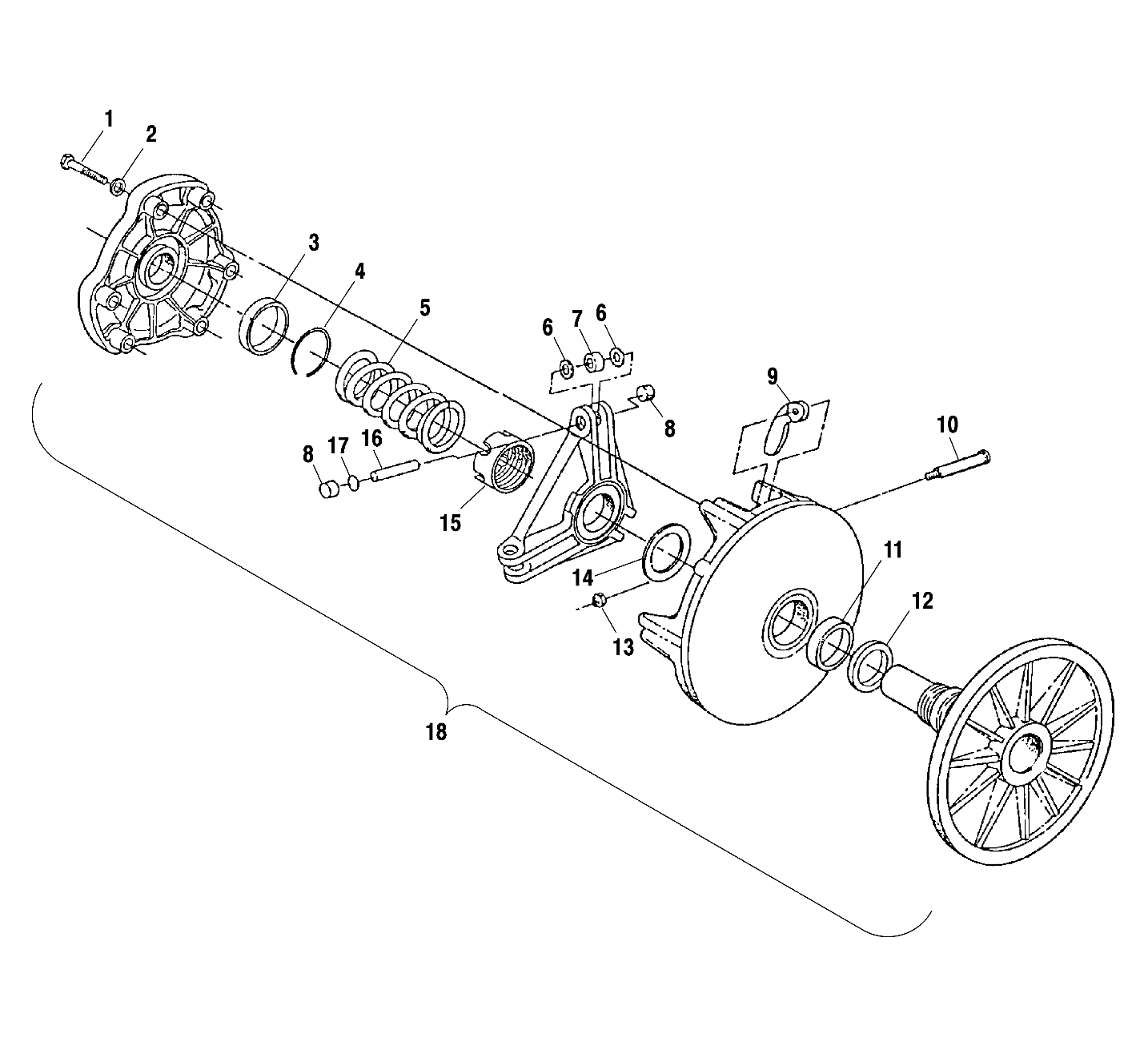 DRIVE CLUTCH - S01SR5AS (4960386038B011)