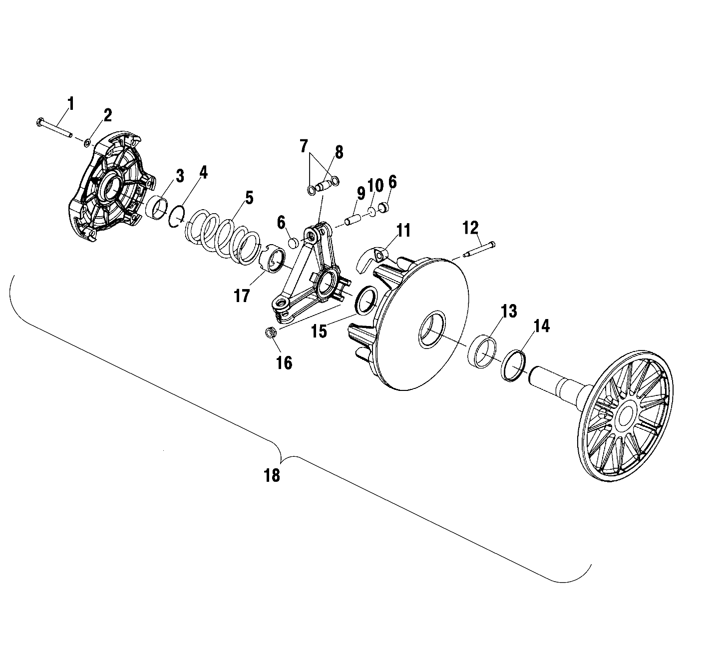 DRIVE CLUTCH - S01NX6ES (4968856885B012)