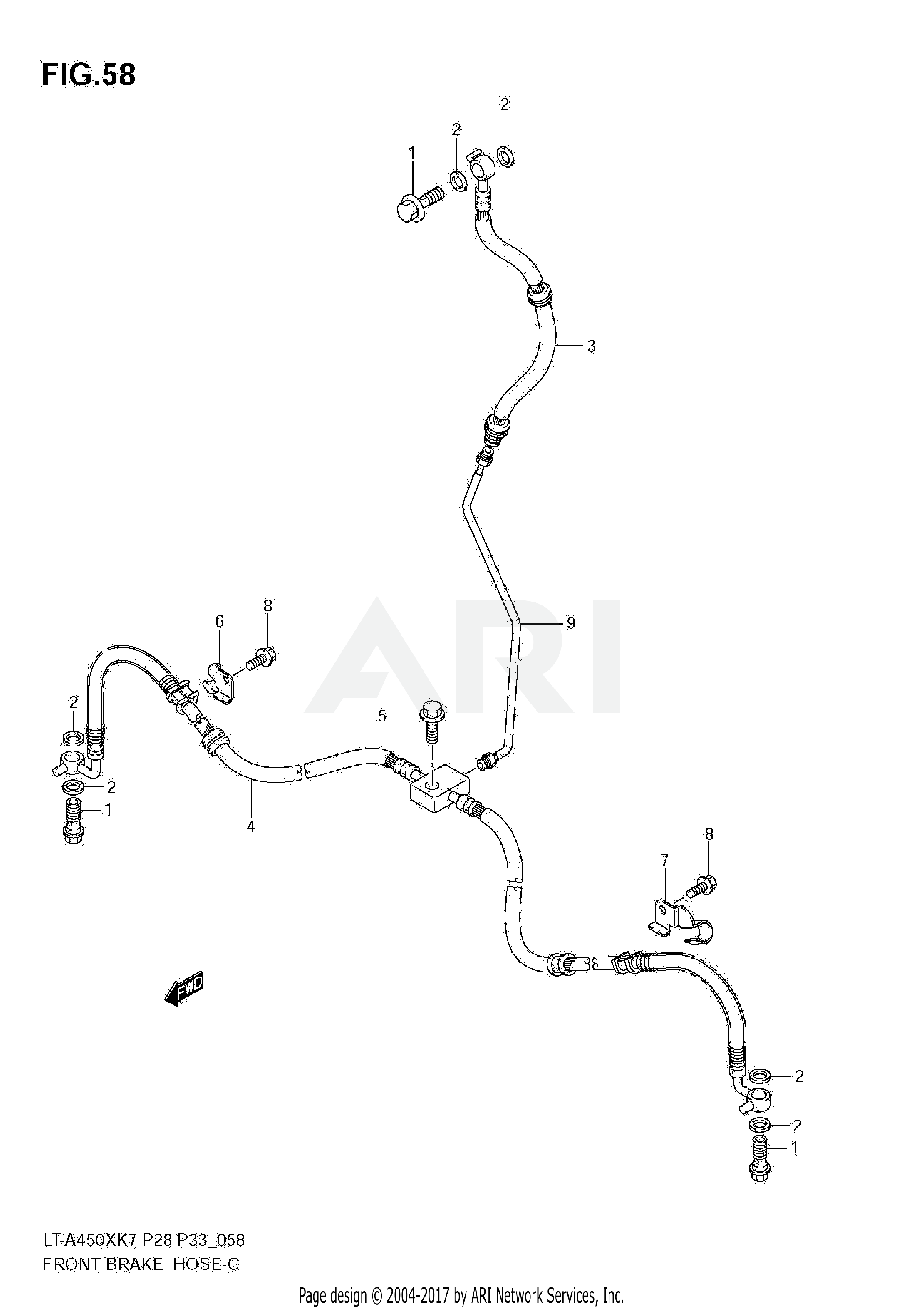 FRONT BRAKE HOSE