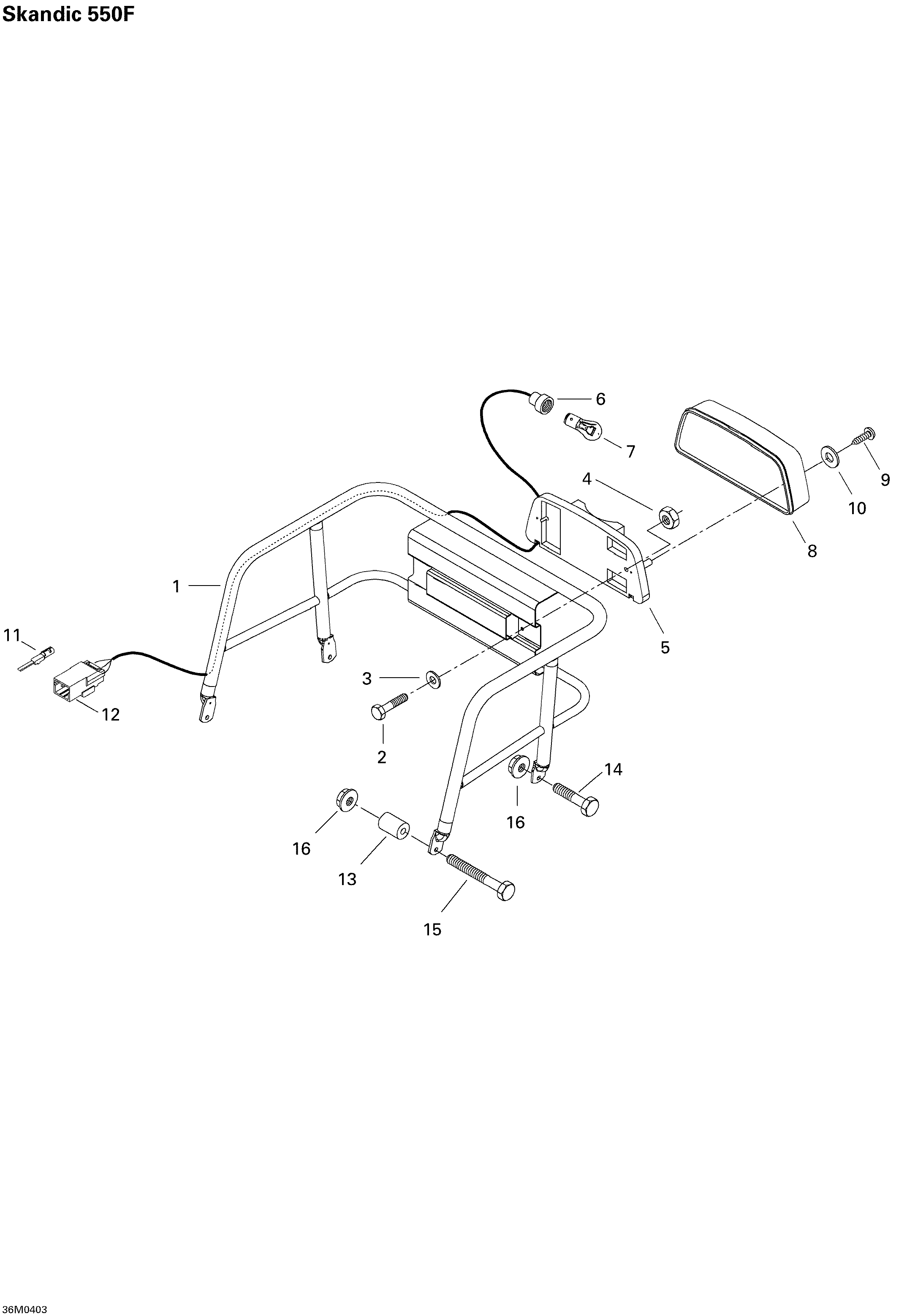 Luggage Rack SKANDIC 550F