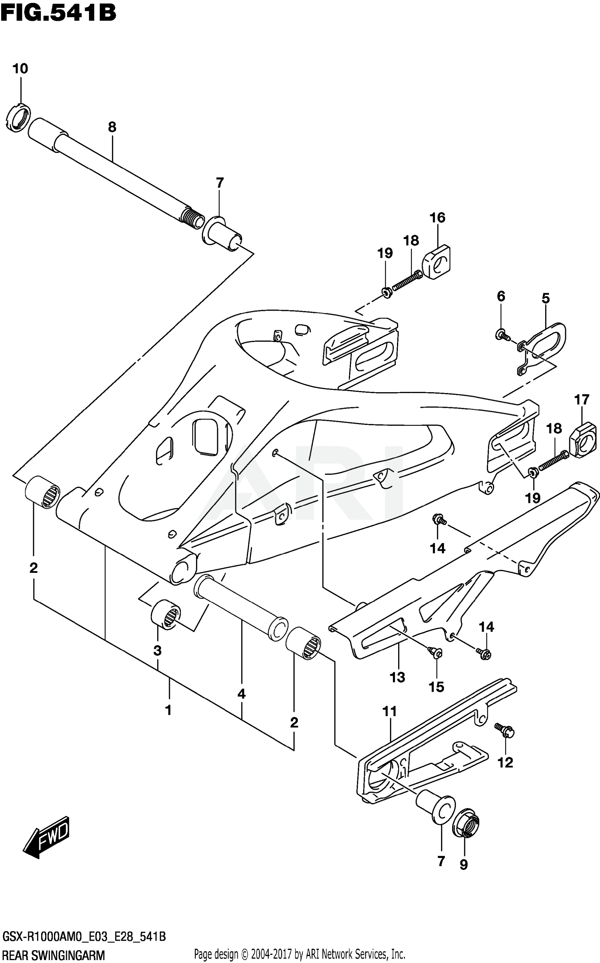 REAR SWINGINGARM (GSX-R1000A)