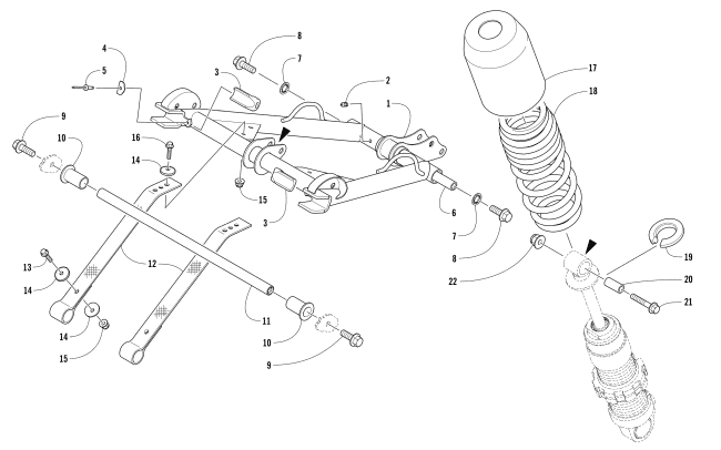 REAR SUSPENSION FRONT ARM ASSEMBLY