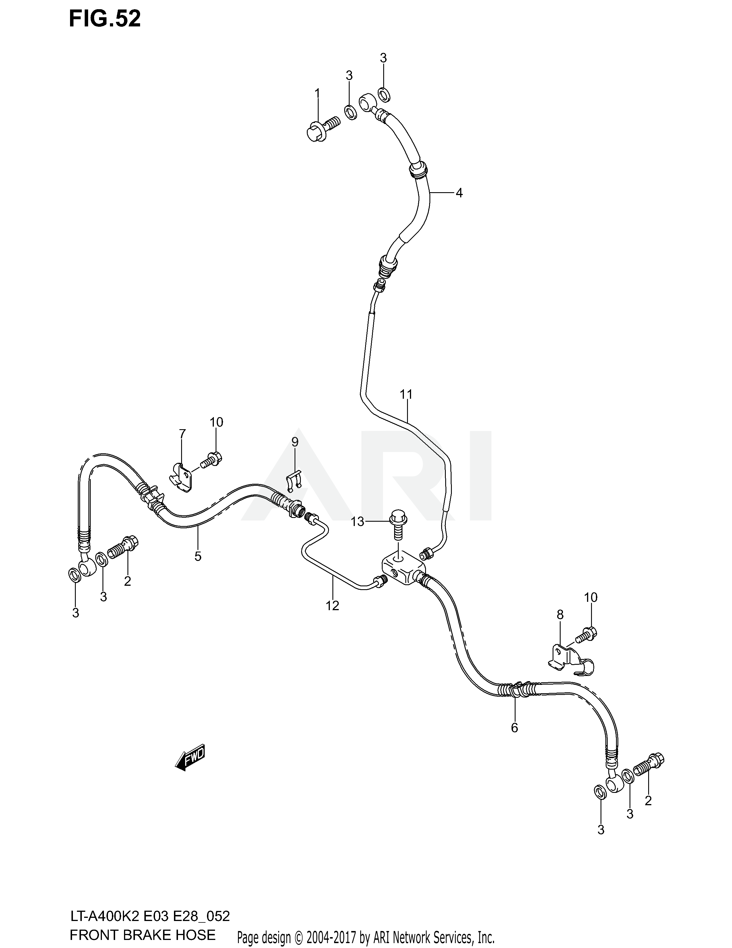 FRONT BRAKE HOSE