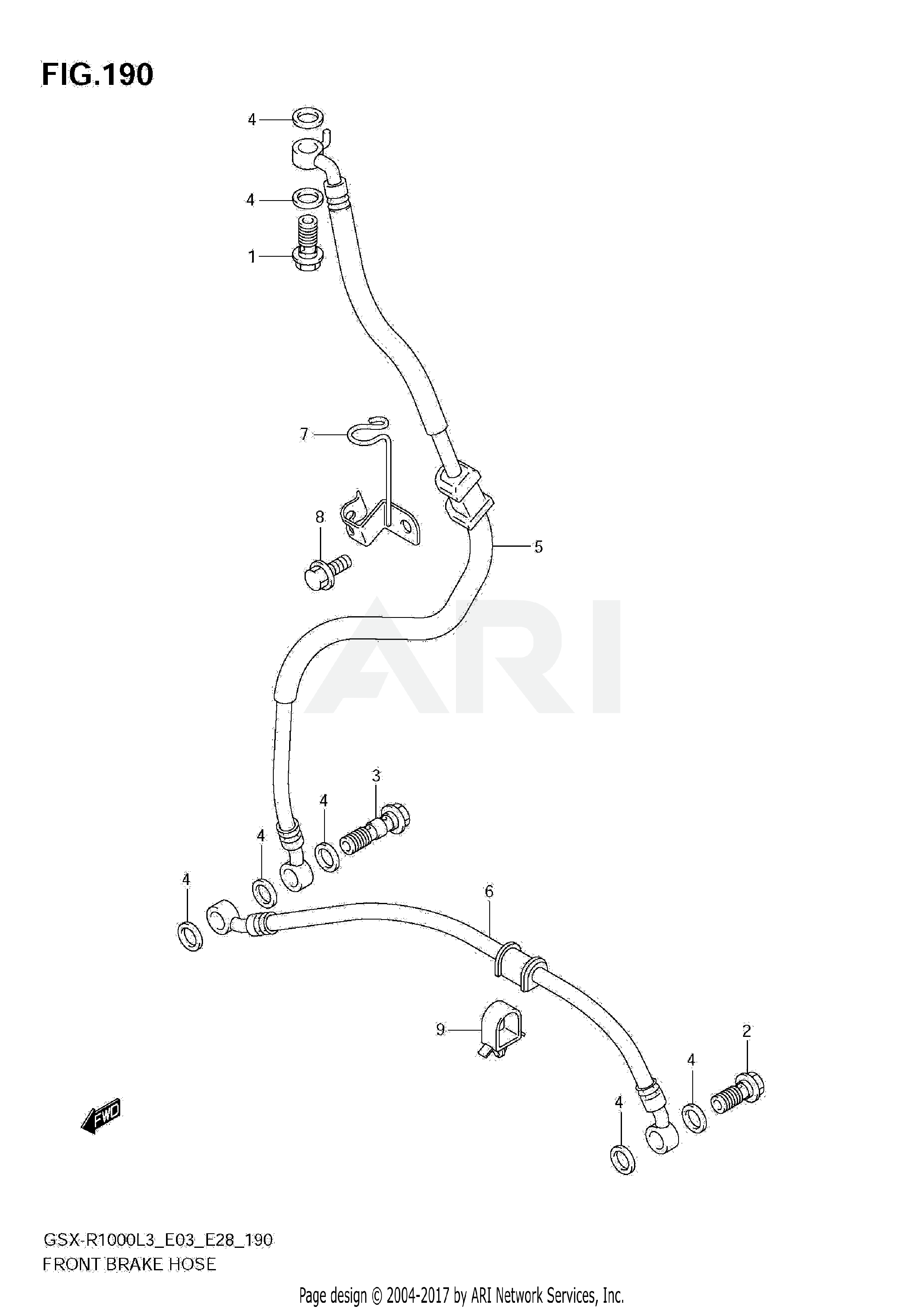 FRONT BRAKE HOSE