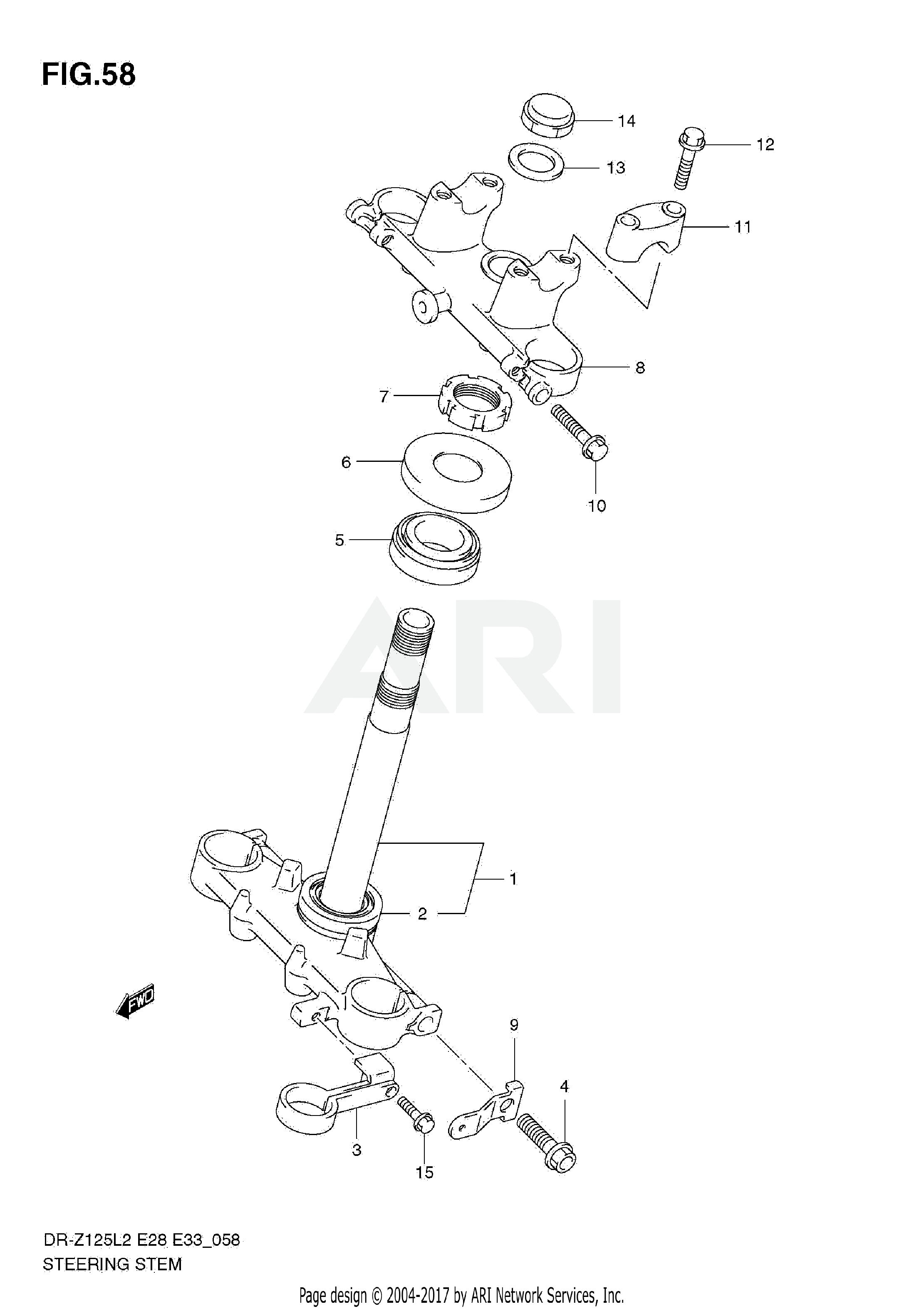 STEERING STEM (DR-Z125 E28)