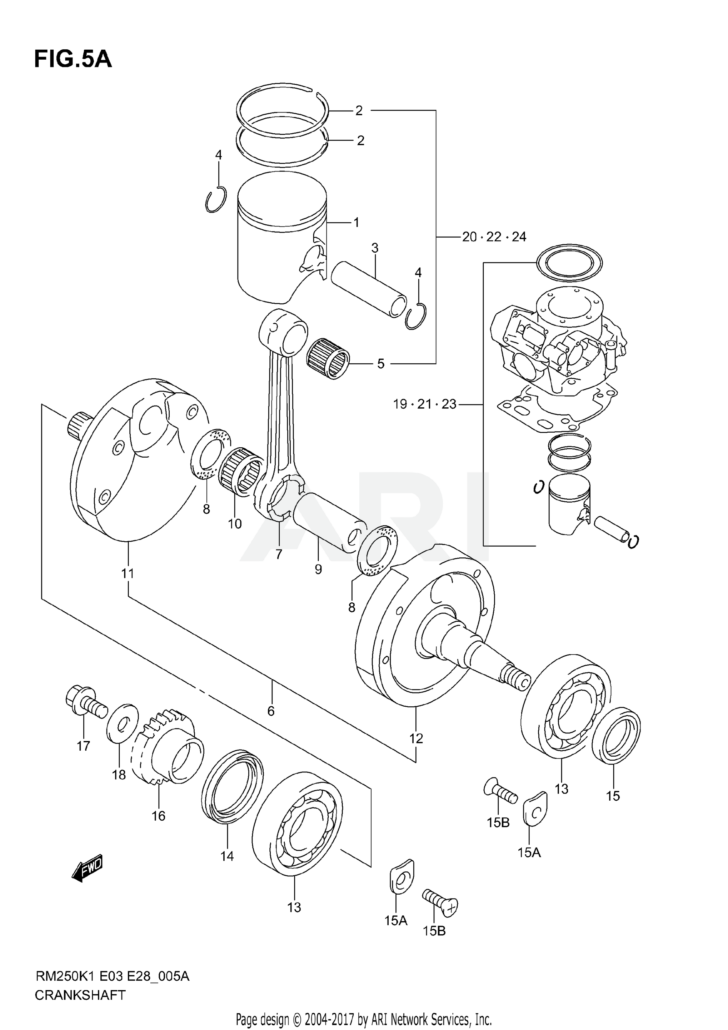 CRANKSHAFT (MODEL K3/K4/K5/K6)