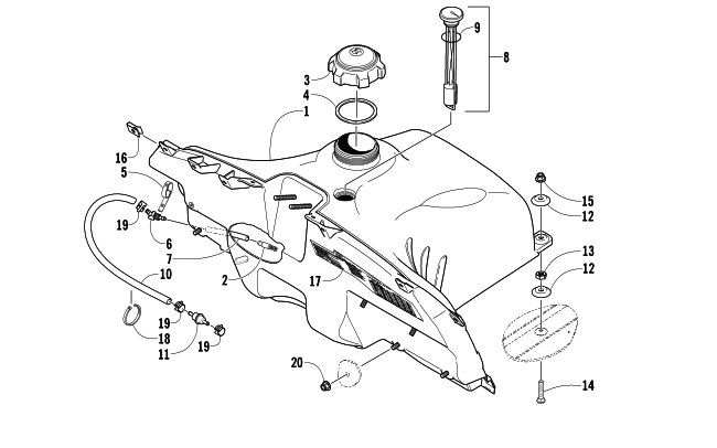 GAS TANK ASSEMBLY