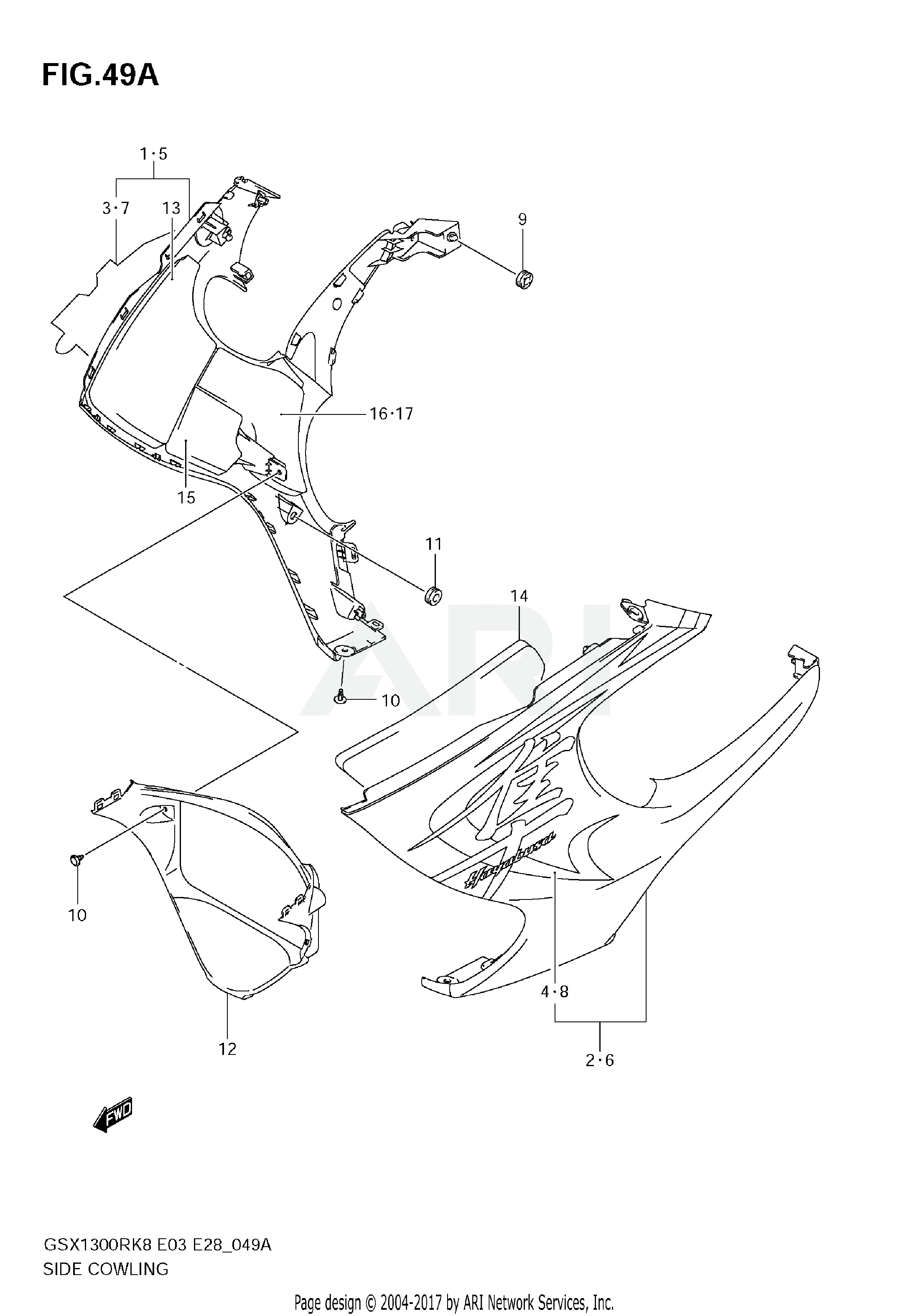 SIDE COWLING (MODEL K9)