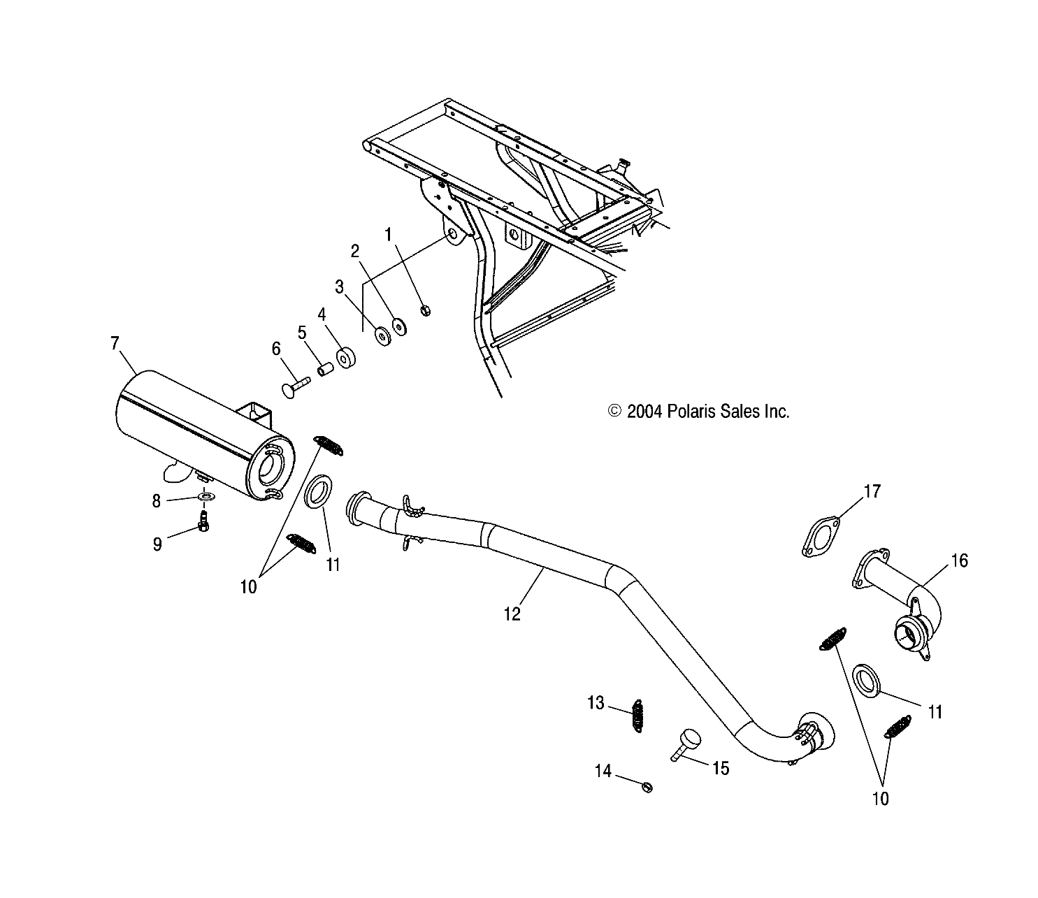 EXHAUST SYSTEM - A05CB32AA (4994889488A10)