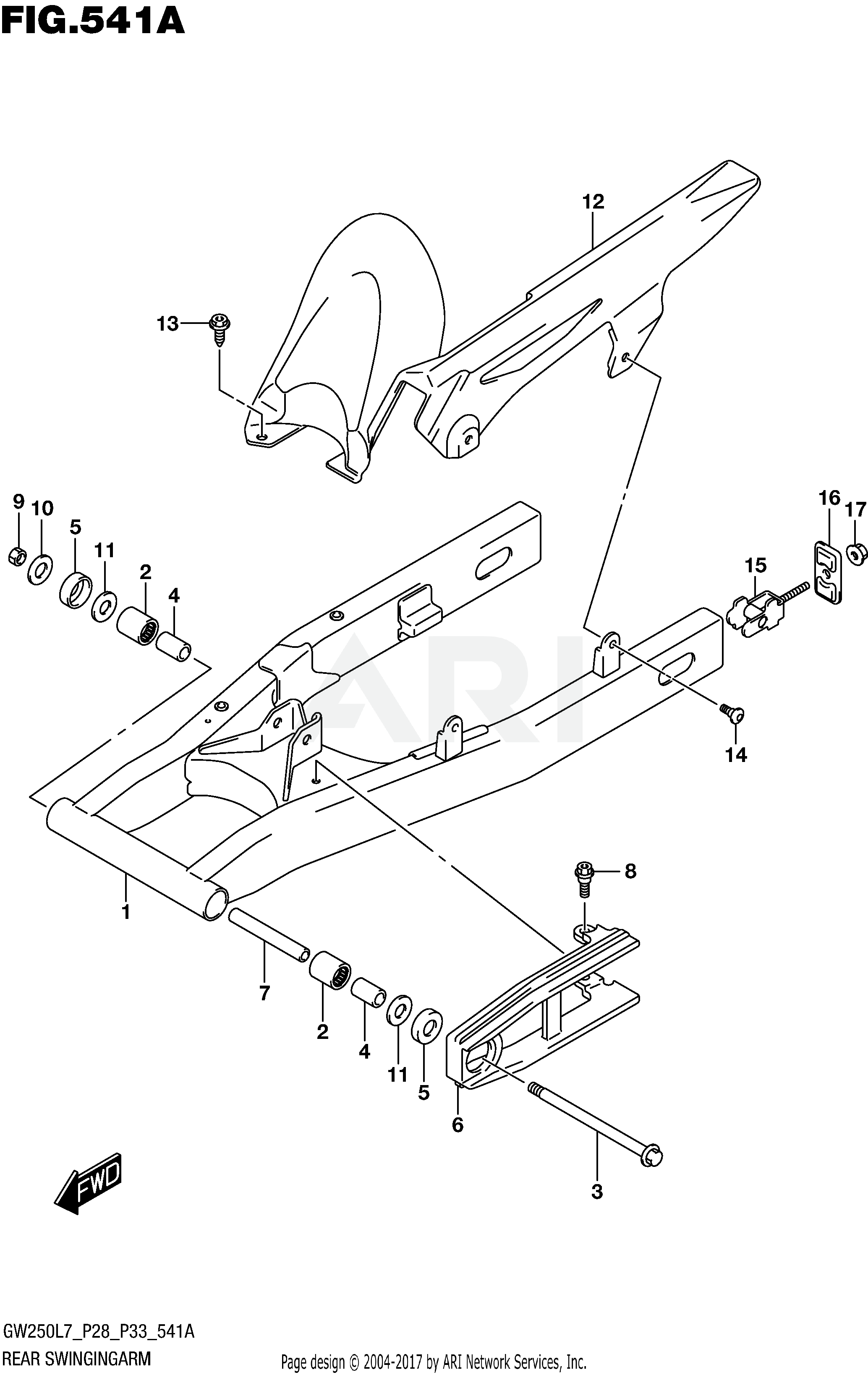 REAR SWINGINGARM