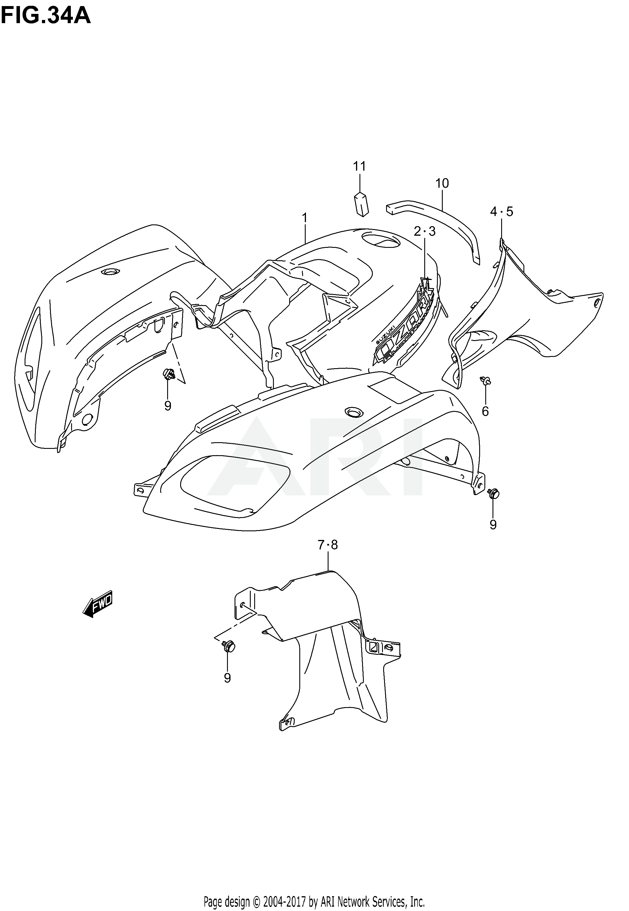 FRONT FENDER (MODEL K4/K5/K6)