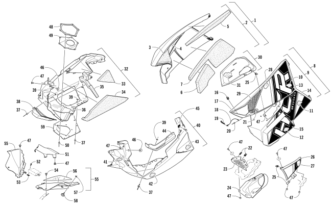 SKID PLATE AND SIDE PANEL ASSEMBLY