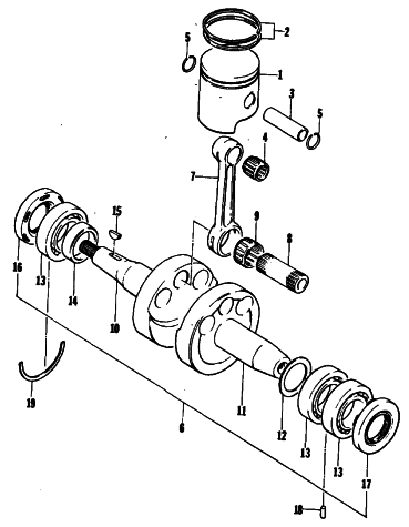 PISTON AND CRANKSHAFT