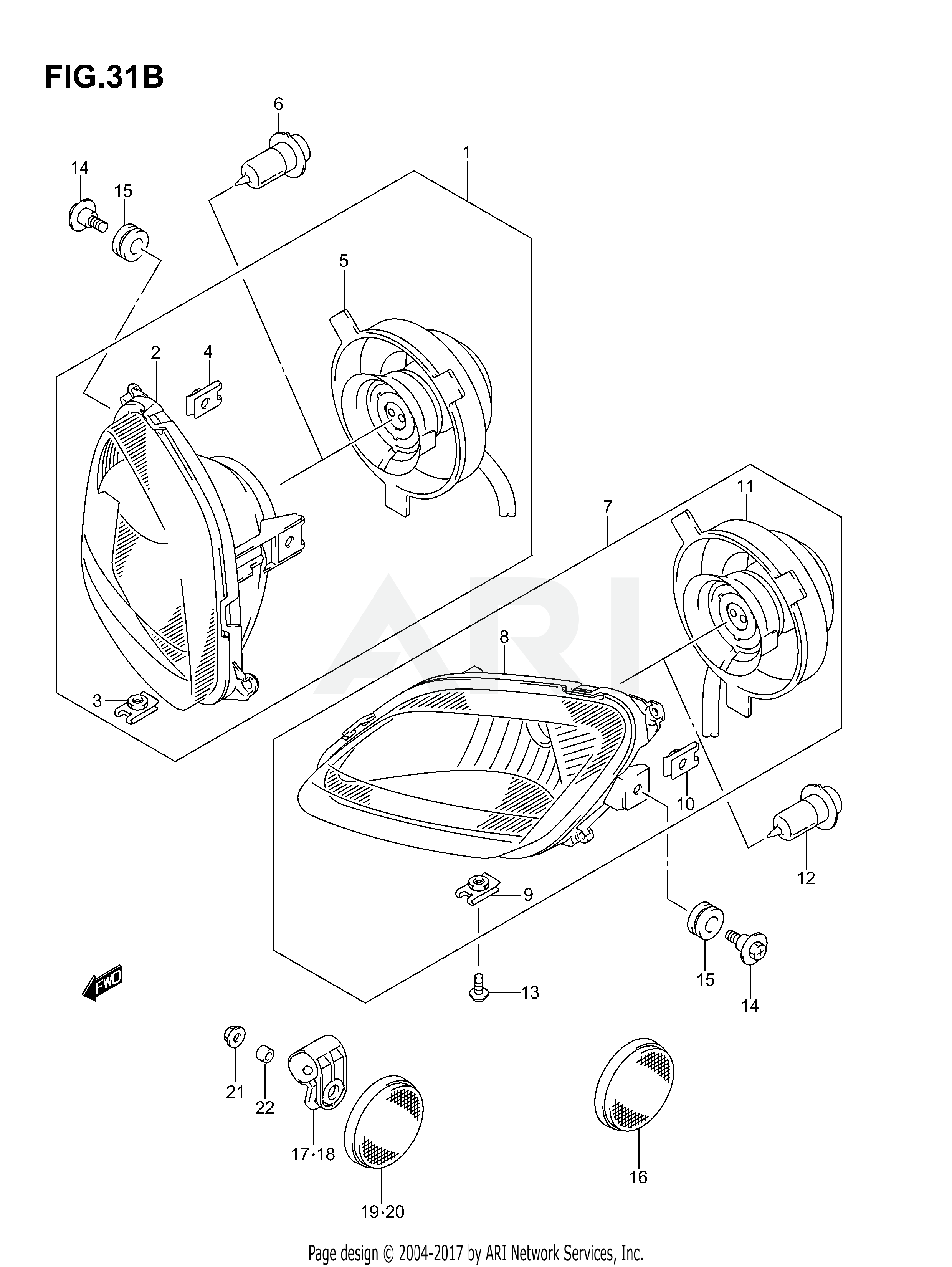 HEADLAMP (MODEL K6/K7)