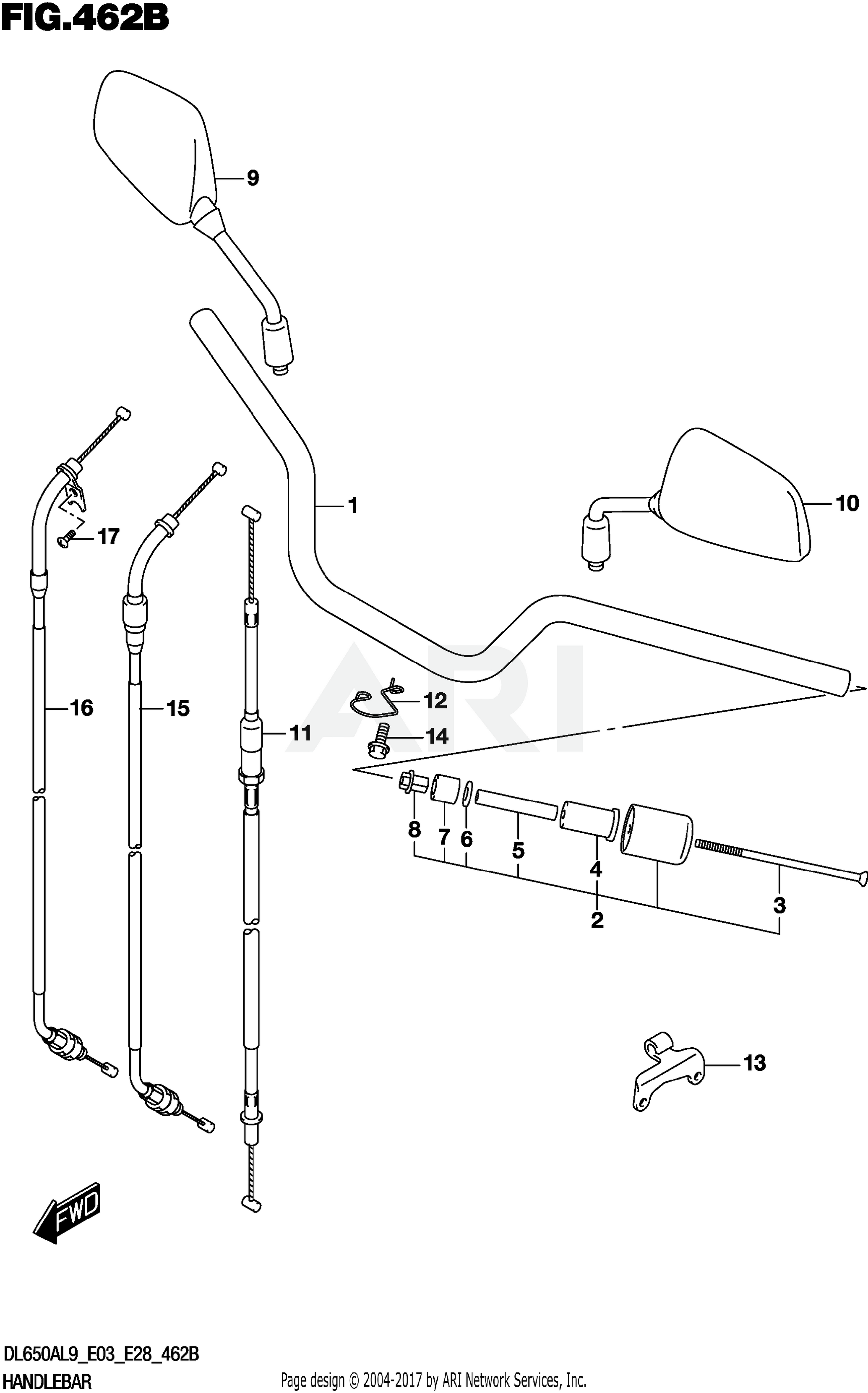 HANDLEBAR (DL650A)