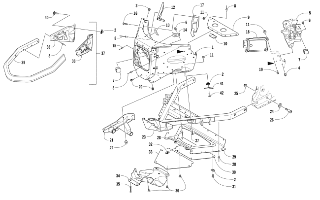 FRONT BUMPER AND FRAME ASSEMBLY