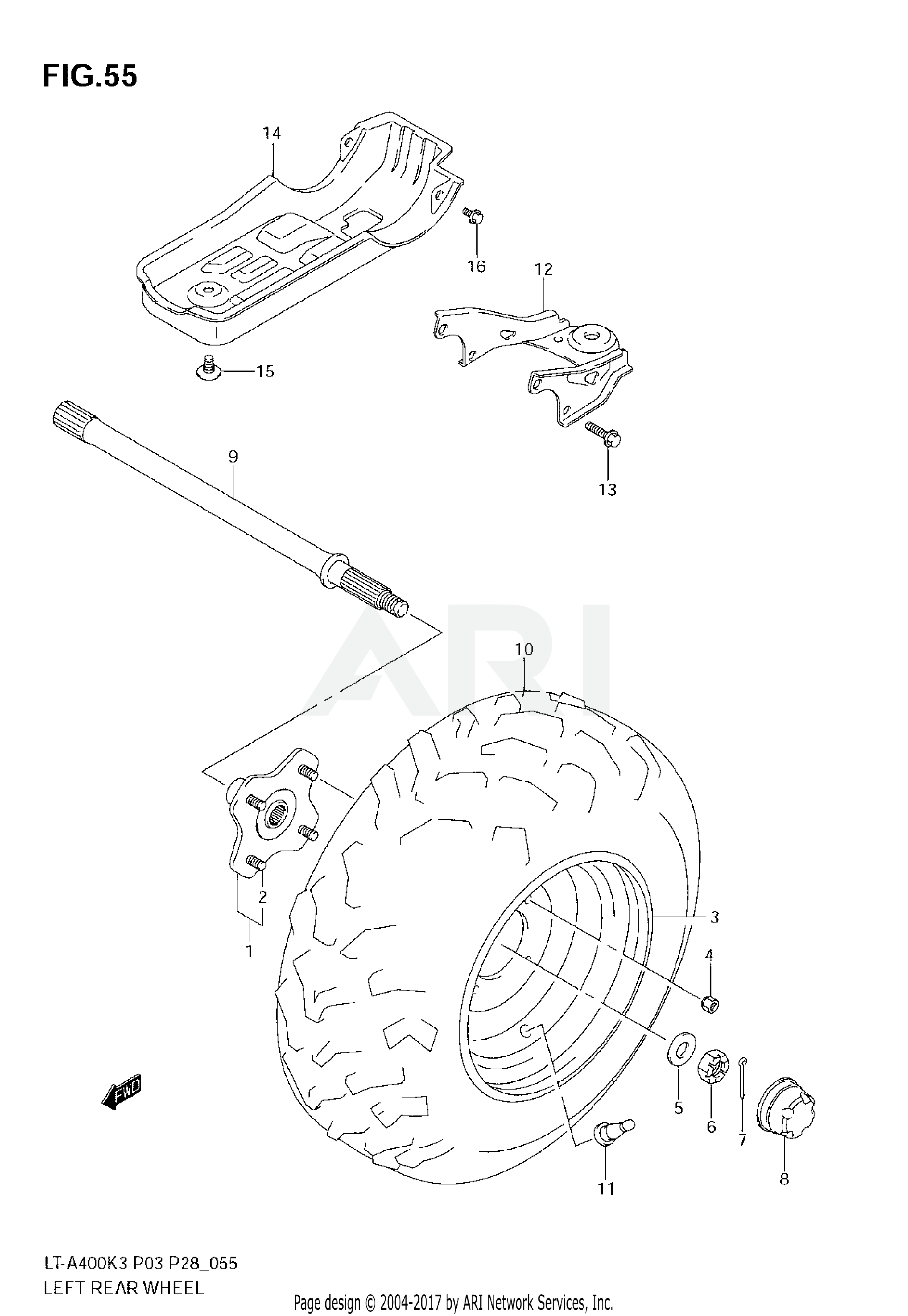 LEFT REAR WHEEL