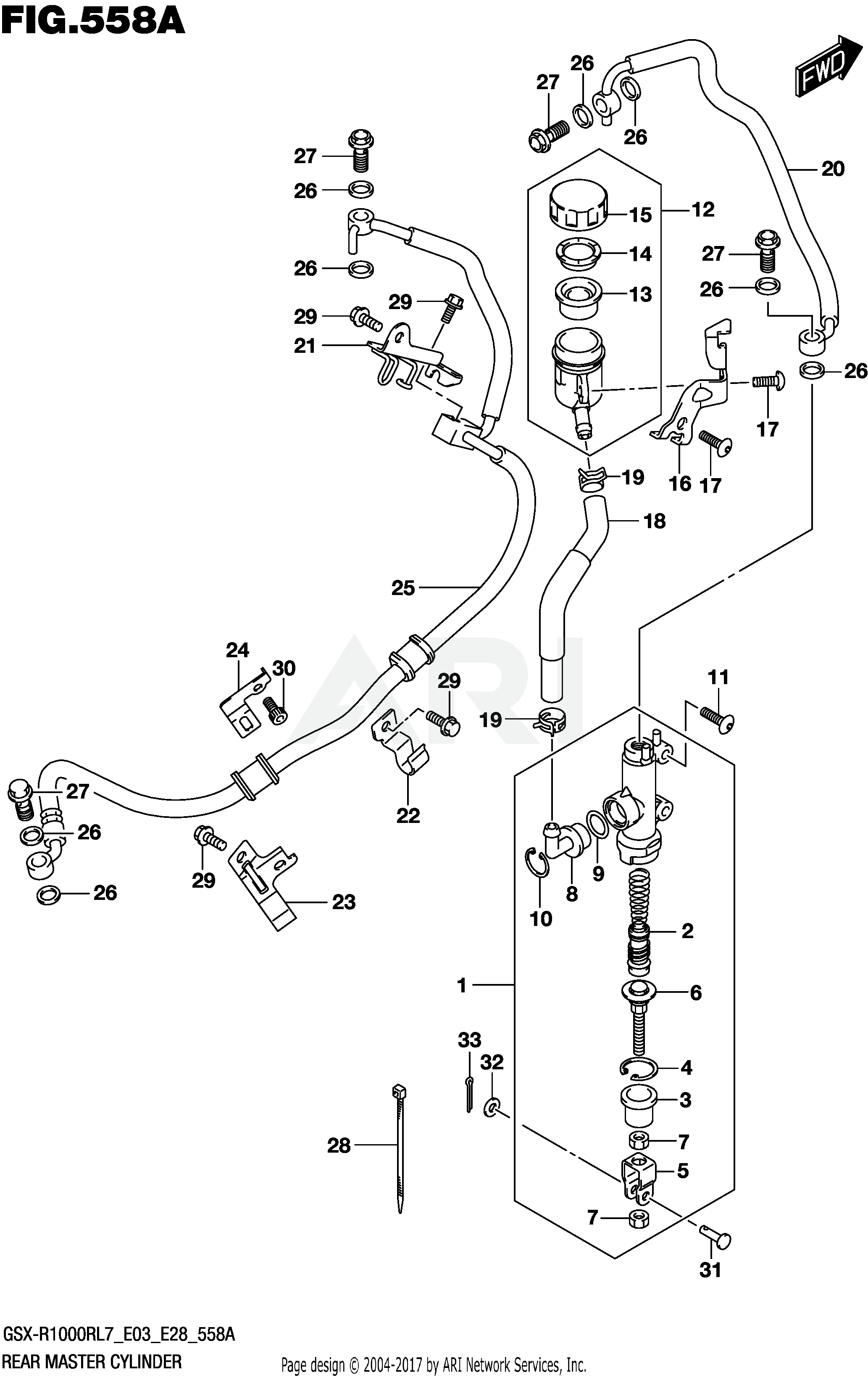 REAR MASTER CYLINDER