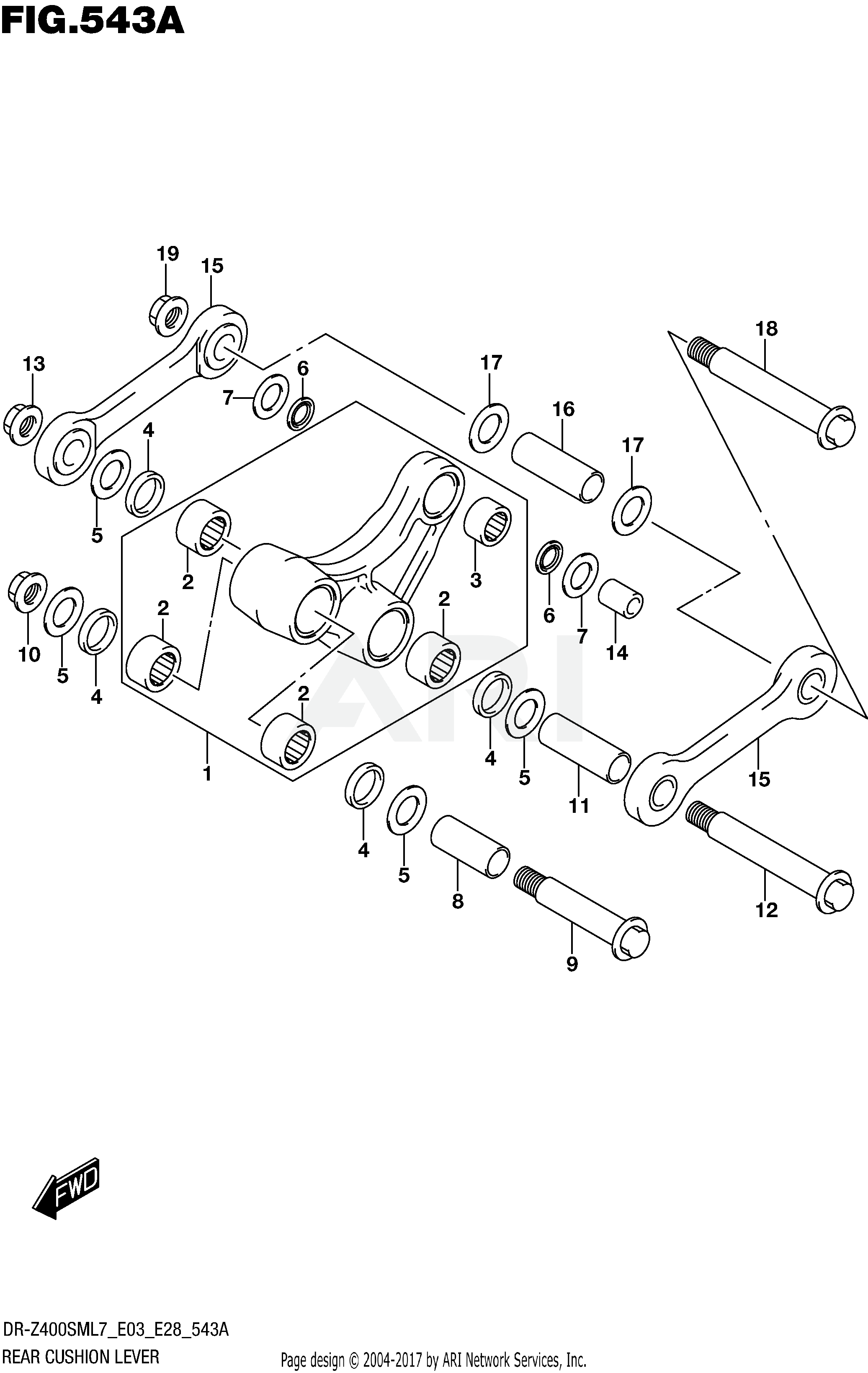 REAR CUSHION LEVER