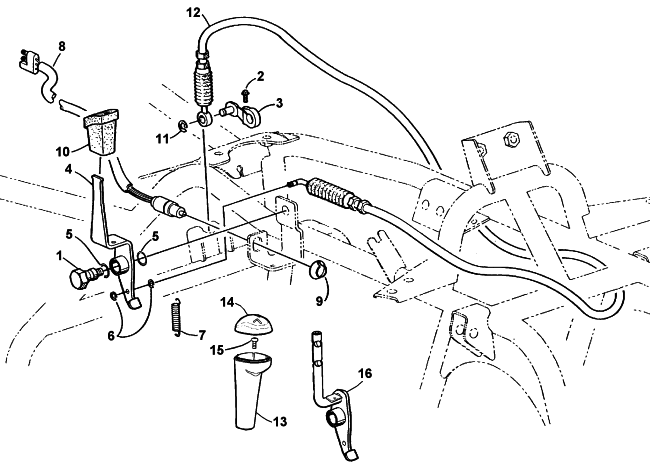 REVERSE SHIFT LEVER ASSEMBLY