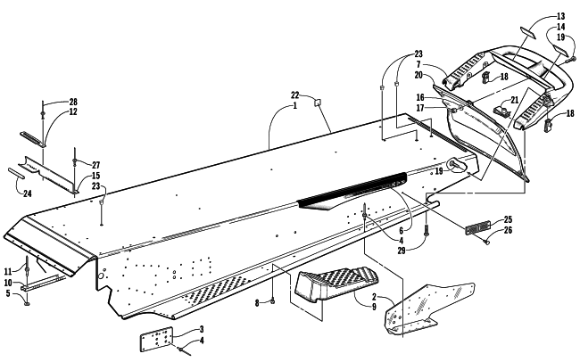 TUNNEL AND REAR BUMPER