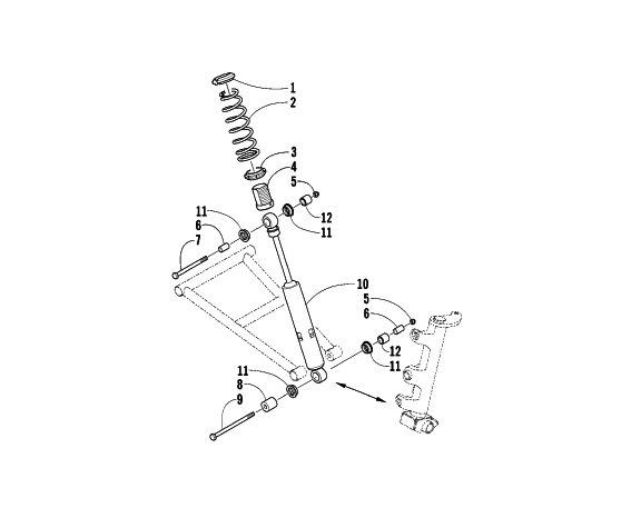 FRONT SUSPENSION SHOCK ABSORBER ASSEMBLY