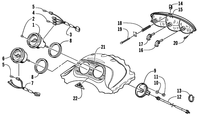 HEADLIGHT AND INSTRUMENTS