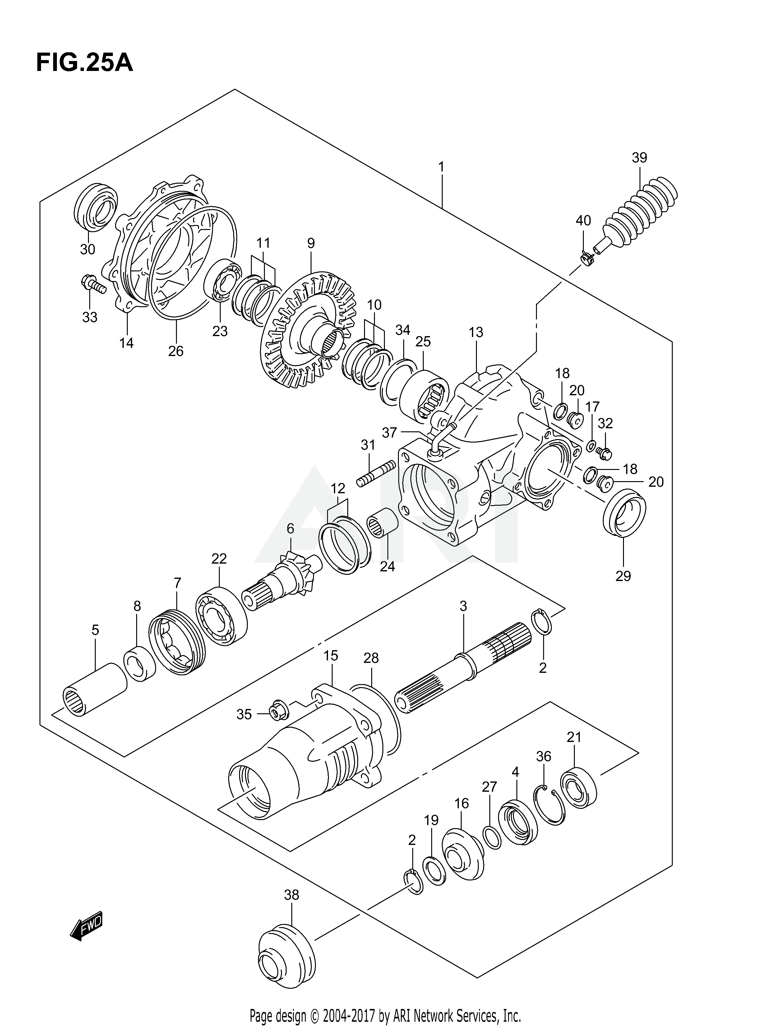 FINAL BEVEL GEAR (REAR)(MODEL K4/K5/K6/K7)