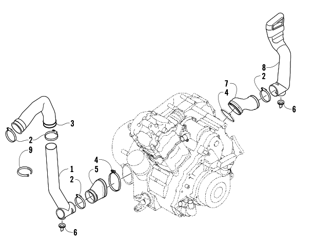 CASE/BELT COOLING ASSEMBLY