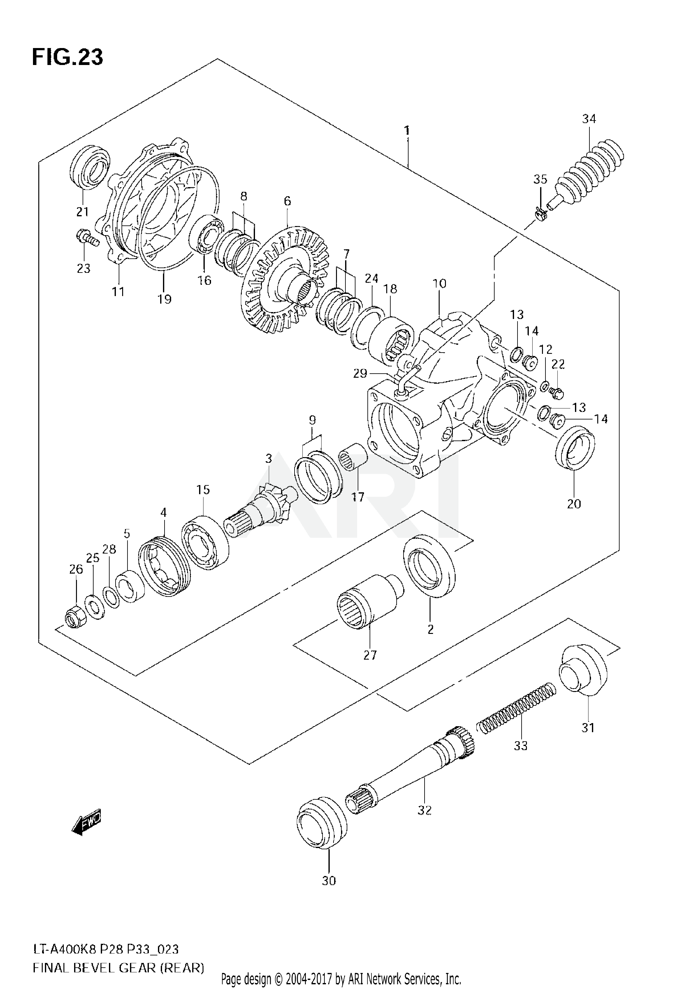 FINAL BEVEL GEAR (REAR)