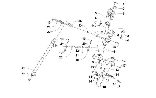 STEERING POST ASSEMBLY