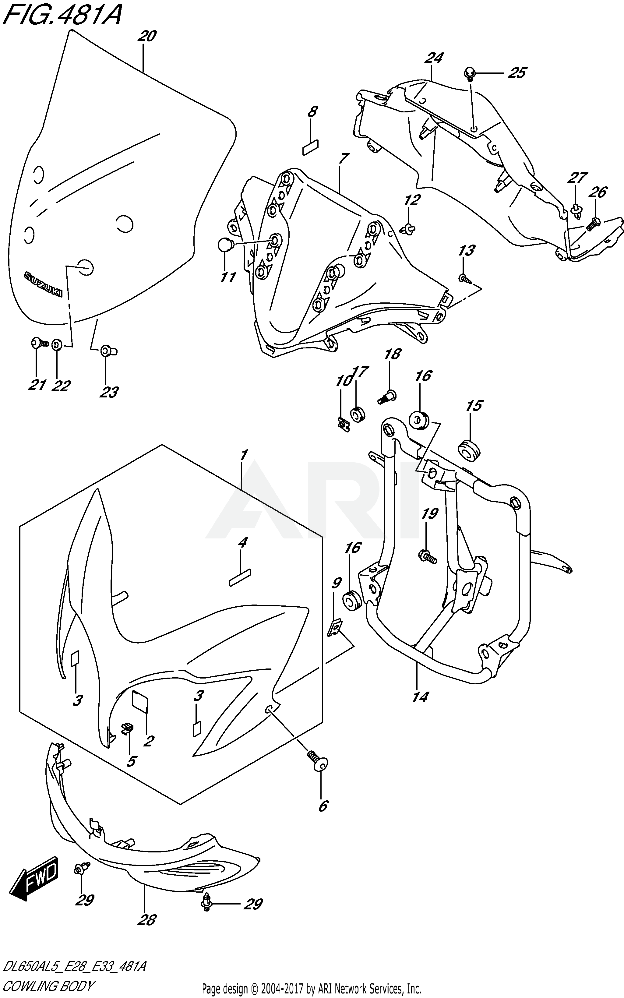 COWLING BODY