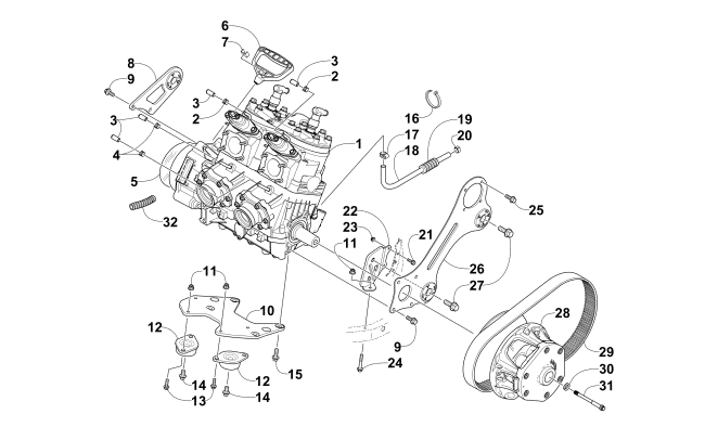 ENGINE AND RELATED PARTS