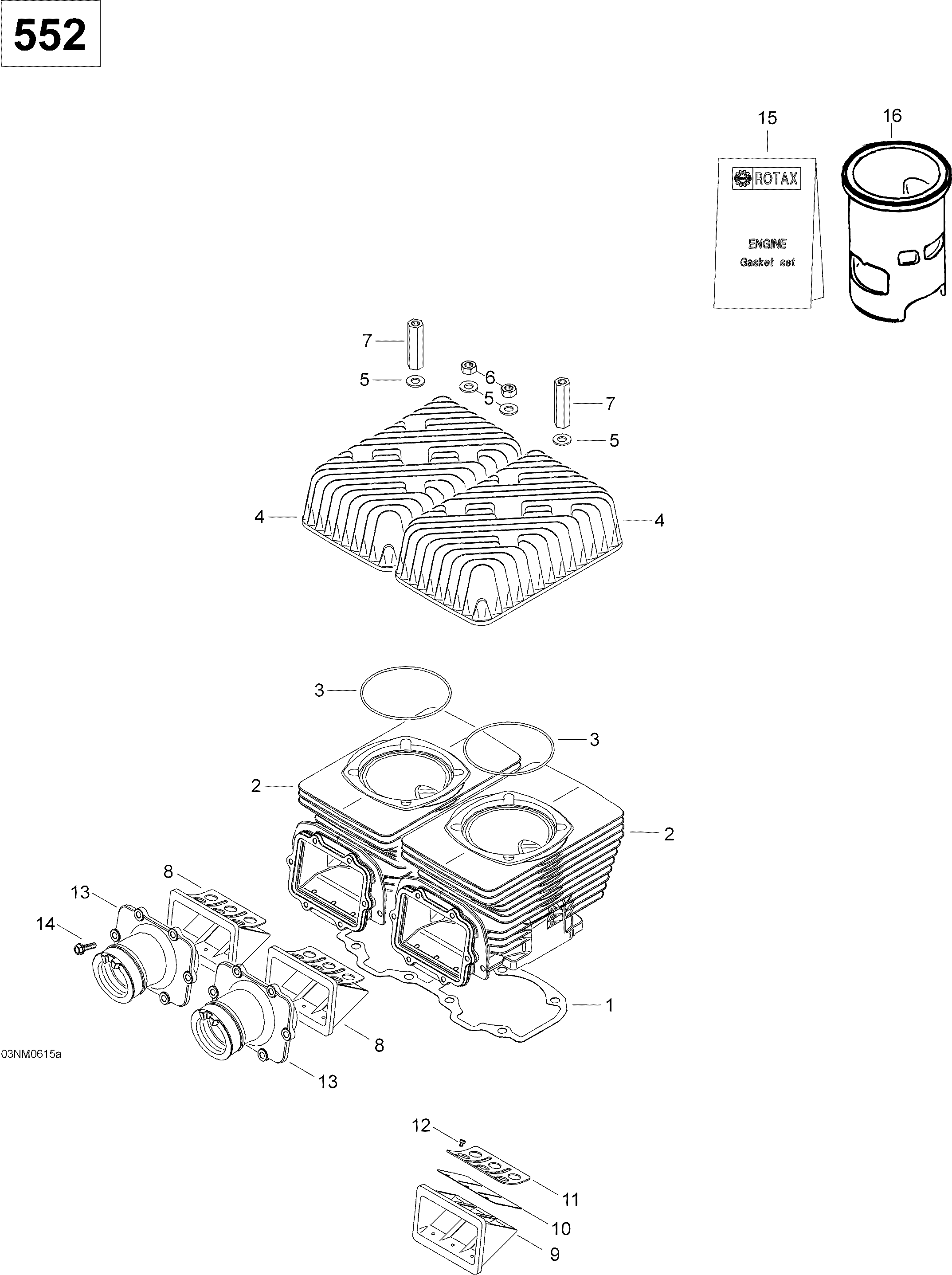 Cylinder and Cylinder Head 552