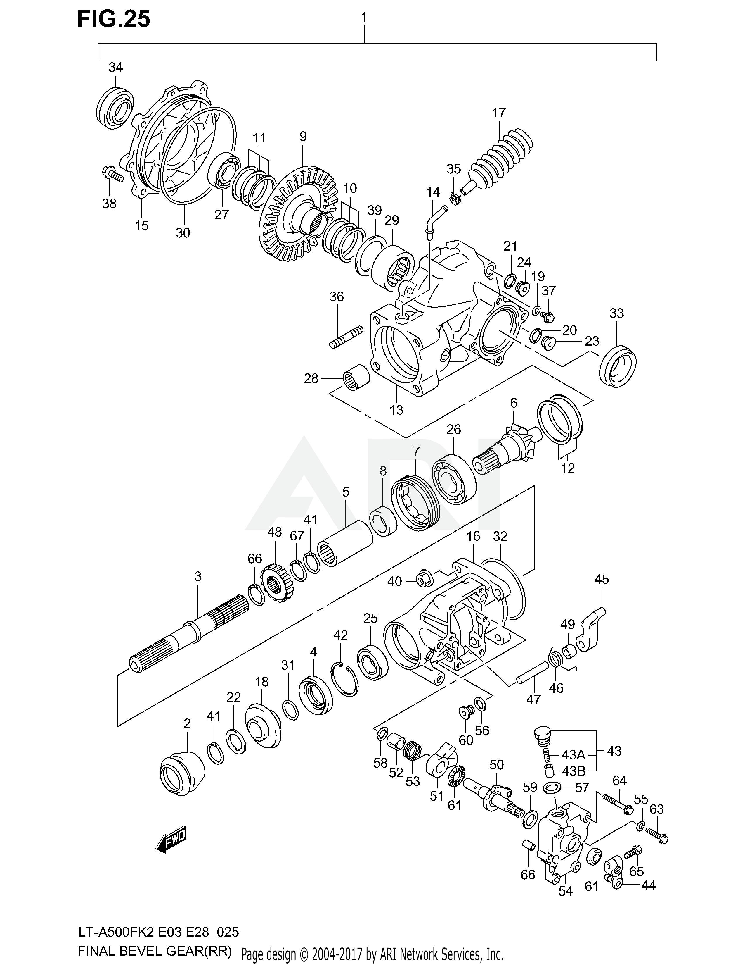 FINAL BEVEL GEAR (REAR)