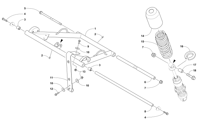 REAR SUSPENSION FRONT ARM ASSEMBLY