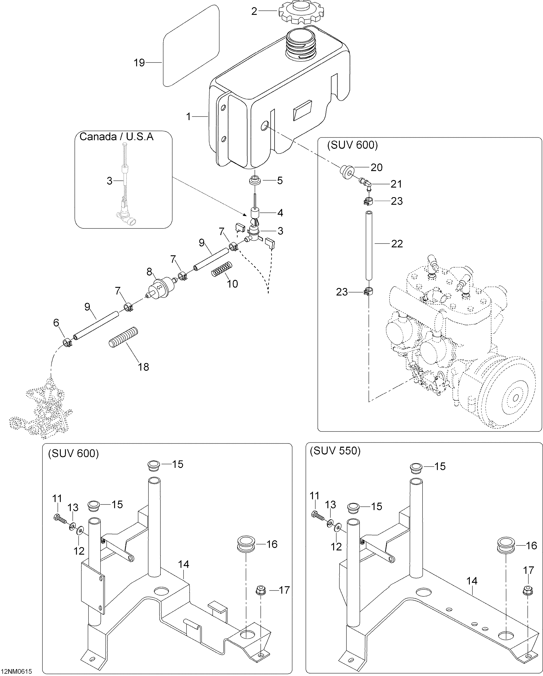 Oil System , 550F SUV