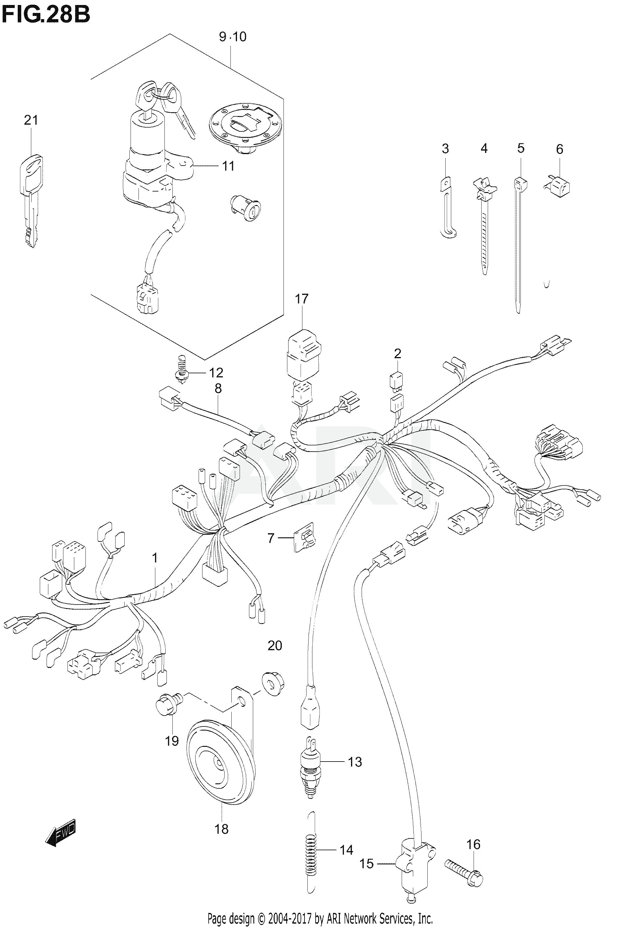 WIRING HARNESS (GS500FK4/K5/K6)