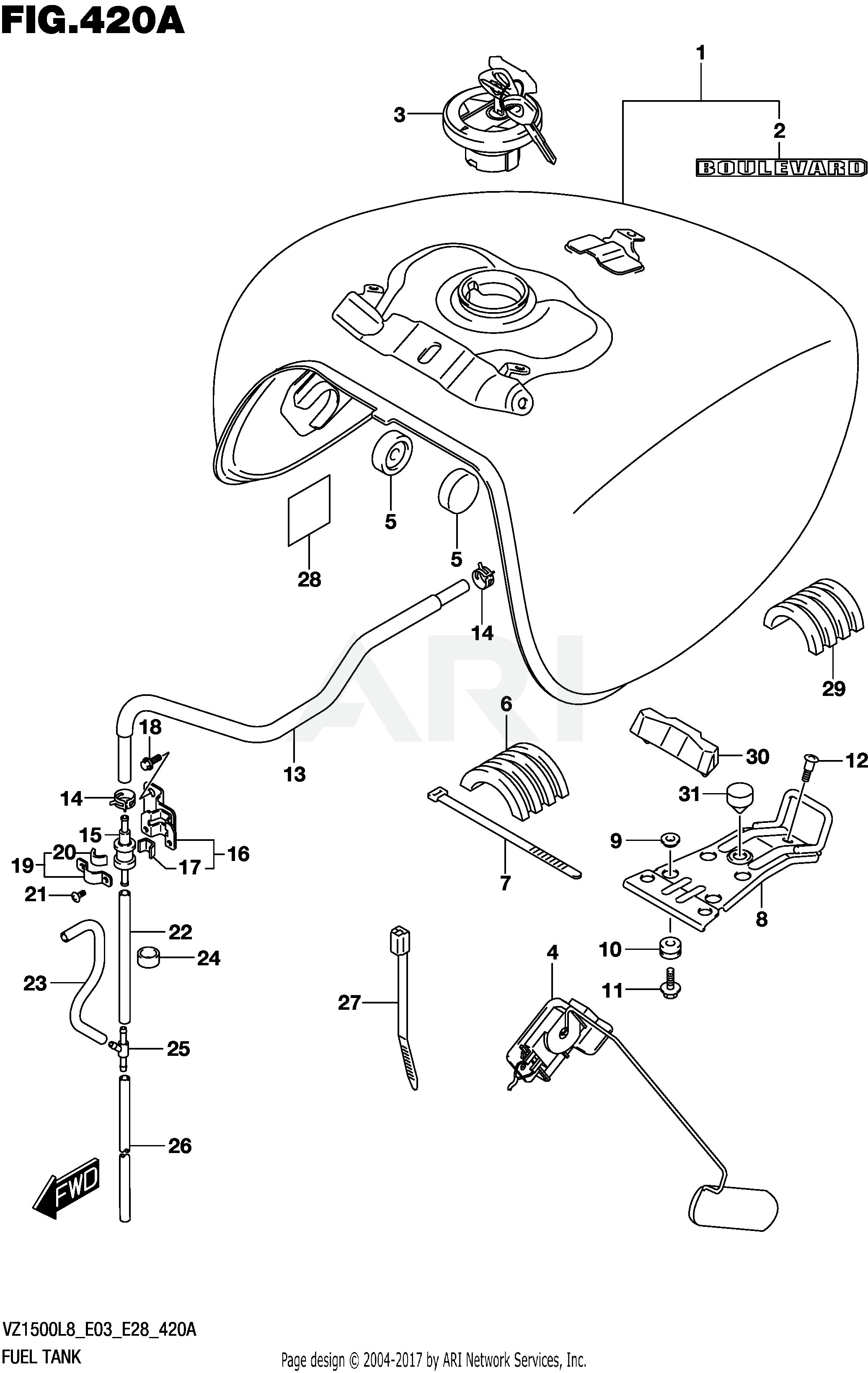 FUEL TANK (VZ1500L8 E03)