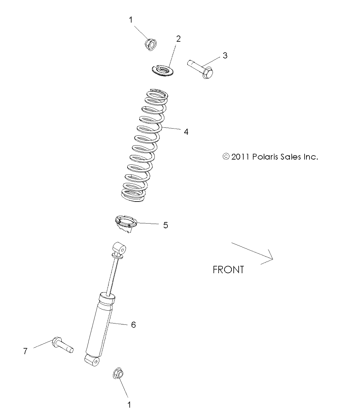 SUSPENSION, REAR SHOCK MOUNTING - A18DAA50B7 (49RGRSHOCKMTGRR12RZR570)