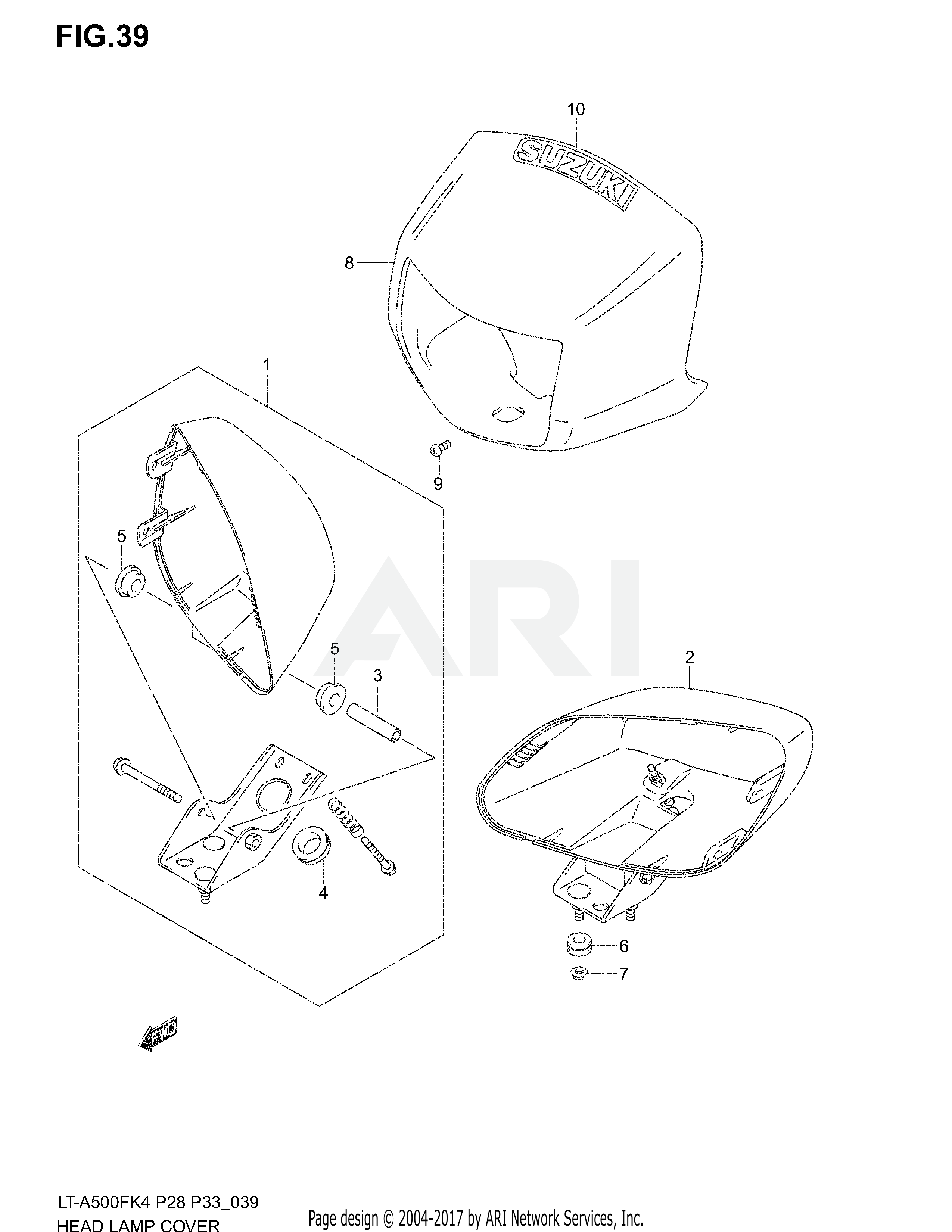 HEADLAMP HOUSING