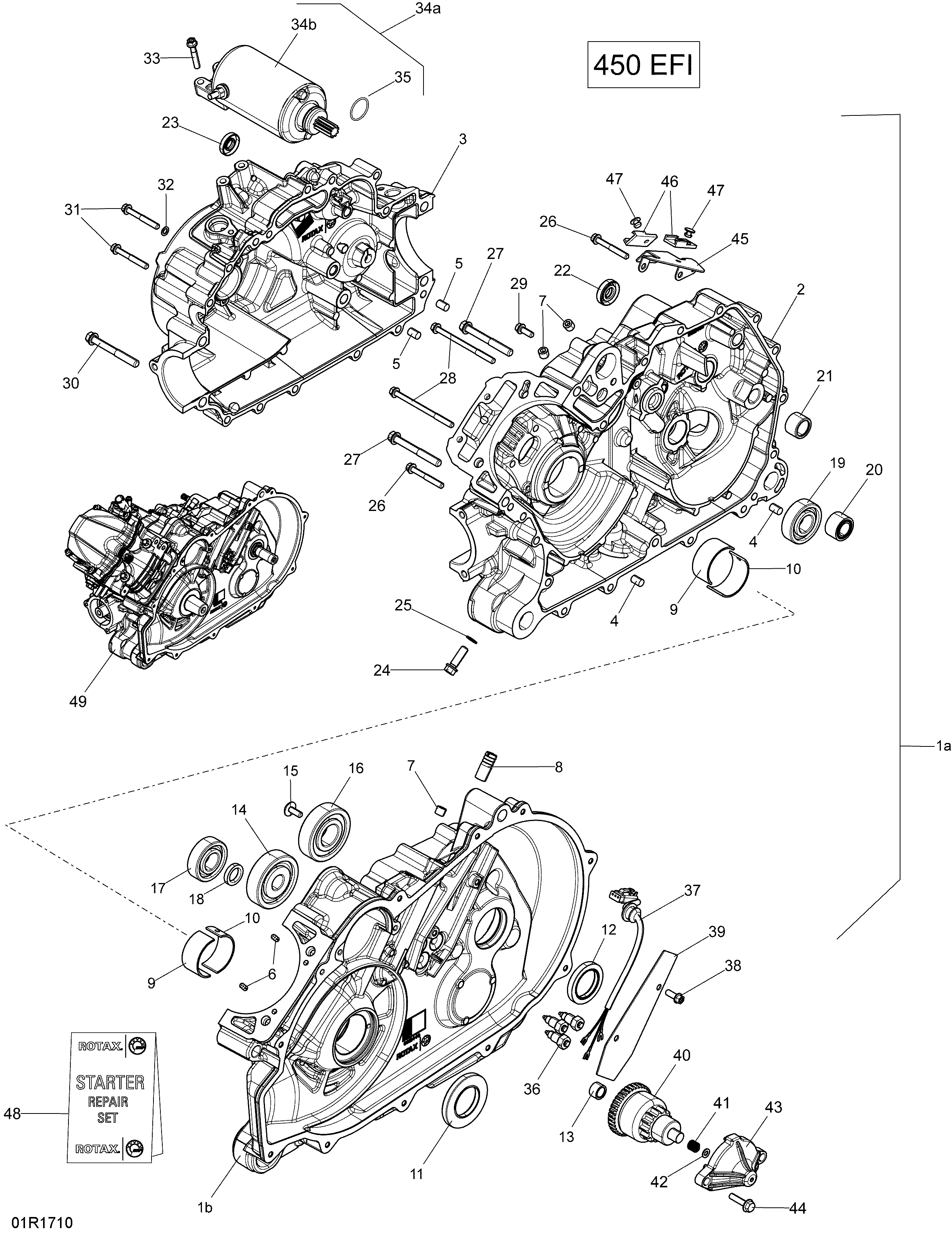 Crankcase - 450 EFI