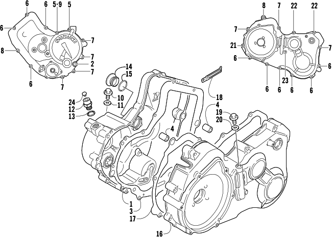 CRANKCASE COVER ASSEMBLY