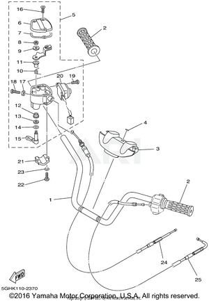 STEERING HANDLE CABLE