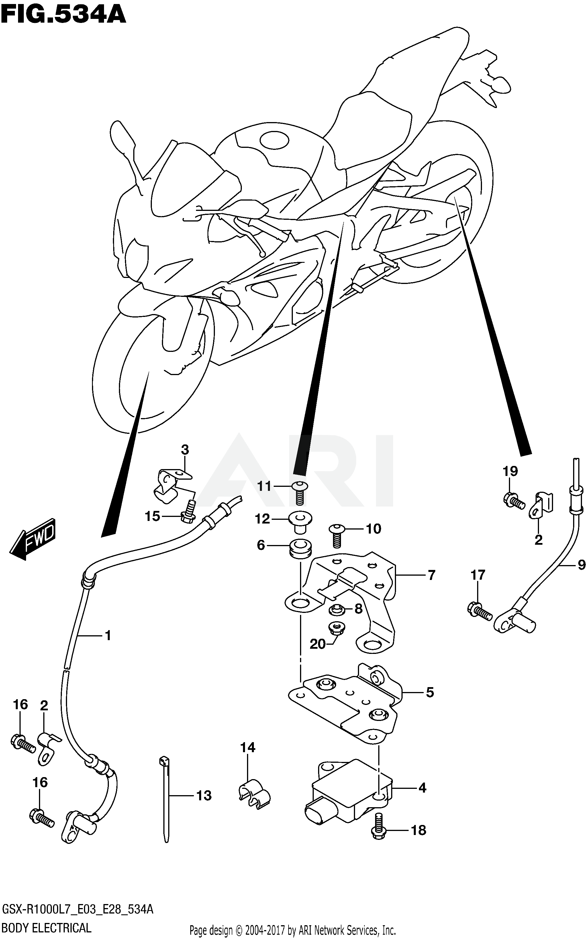 BODY ELECTRICAL (GSX-R1000L7 E03)