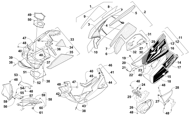 SKID PLATE AND SIDE PANEL ASSEMBLY